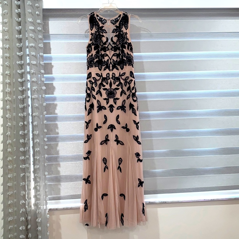 Pink and Black Formal Dress